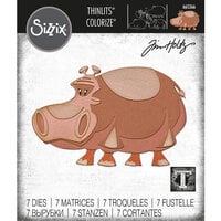 Sizzix - Tim Holtz - Thinlits Dies - Bernice Colorize