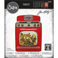 Sizzix - Christmas - Tim Holtz - Thinlits Dies - Retro Oven