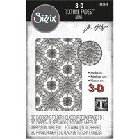 Sizzix - Christmas - Tim Holtz - 3D Texture Fades - Embossing Folder - Mini Kaleidoscope