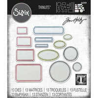 Sizzix - Tim Holtz - Thinlits Dies - Vintage Labels