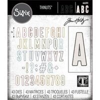 Sizzix - Tim Holtz - Thinlits Dies - Alphanumeric Bulletin