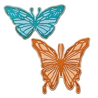 Sizzix - Tim Holtz - Thinlits Dies - Vault Scribbly Butterfly