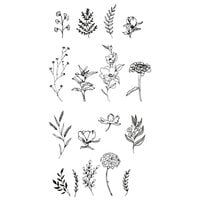 Sizzix - Clear Stamps - Garden Botanicals