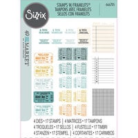 Sizzix - 49 and Market Collection - Framelits Dies with Clear Stamps - Forever Journal Essentials