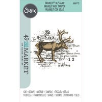 Sizzix - 49 and Market Collection - Framelits Dies with Clear Stamps - Reindeer Mix Cluster