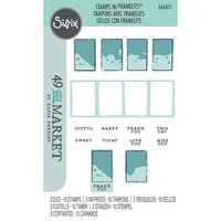 Sizzix - 49 and Market Collection - Framelits and Clear Stamps - Painted Palettes