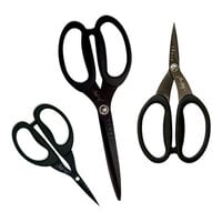 Tonic Studios - Tim Holtz - Non-Stick Micro Serrated Scissors - Titanium Multi Set - 3 Pack