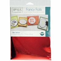 Gina K Designs - Fancy Foils - 6 x 8 - Red Velvet