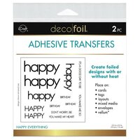 Therm O Web - iCraft - Deco Foil - Adhesives Transfer Sheets - Happy Everything