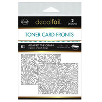 Therm O Web - iCraft - Deco Foil - 4.25 x 5.5 Toner Card Fronts - 8 Pack - Against The Grain