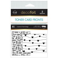 Therm O Web - iCraft - Deco Foil - 4.25 x 5.5 Toner Card Fronts - 8 Pack - Love All Ways