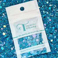 Trinity Stamps - Embellishments - Opaque Shine Confetti - Pacific Blue