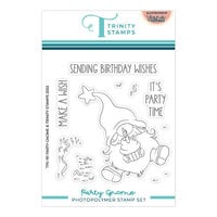 Trinity Stamps - Sweet Summer Celebration Collection - Clear Photopolymer Stamps - Party Gnome