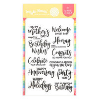 Waffle Flower Crafts - Clear Photopolymer Stamps - Essential Celebrations