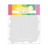 Waffle Flower Crafts - Stencils - Cloudy