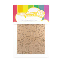 Waffle Flower Crafts - Hot Foil Plate - Fruity Background