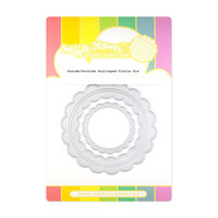 Waffle Flower Crafts - Craft Dies - Inside - Outside Scalloped Circle