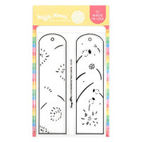 Waffle Flower Crafts - Clear Photopolymer Stamps - Round Floral Bookmark