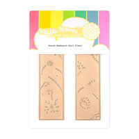 Waffle Flower Crafts - Hot Foil Plate - Round Bookmark