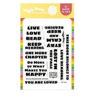 Waffle Flower Crafts - Clear Photopolymer Stamps - Round Bookmark Sayings