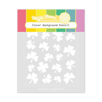 Waffle Flower Crafts - Stencils - Clover Background