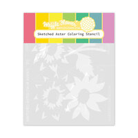 Waffle Flower Crafts - Stencils - Sketched Aster