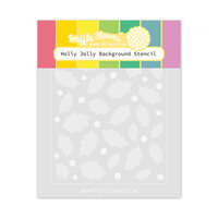 Waffle Flower Crafts - Stencils - Holly Jolly Background