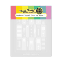 Waffle Flower Crafts - Stencils - Bookshelf Panel