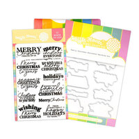 Waffle Flower Crafts - Craft Dies and Clear Photopolymer Stamp Set - Family Christmas Sentiments