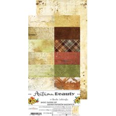 CC-C58-AB-09  AUTUMN BEAUTY - zestaw papierów BAZOWYCH 15,75x30,5cm