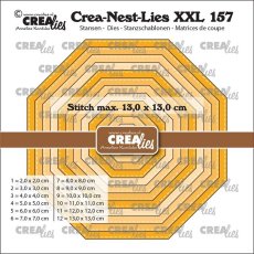 CLNESTXXL157 Wykrojniki Crealies • Crea-Nest-Lies XXL Octagon With Stitch