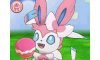 Feeding Sylveon in Pokmon Amie