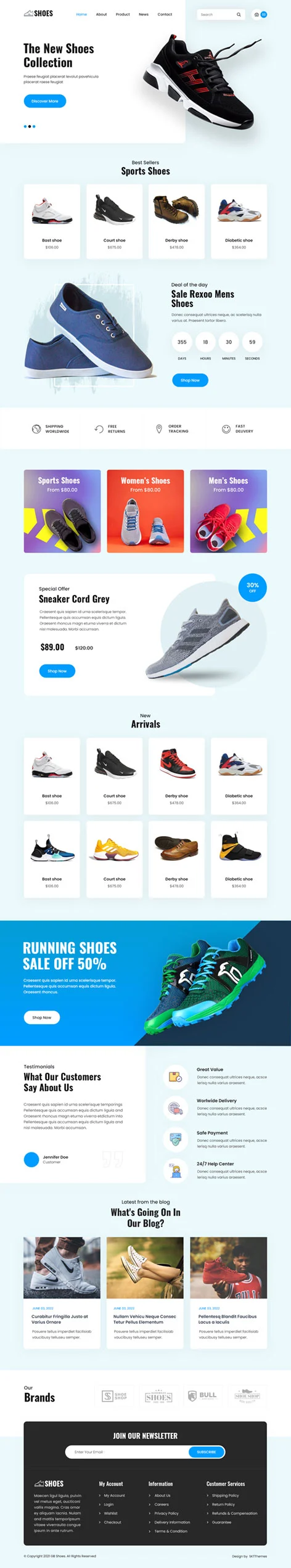 footwear WordPress theme