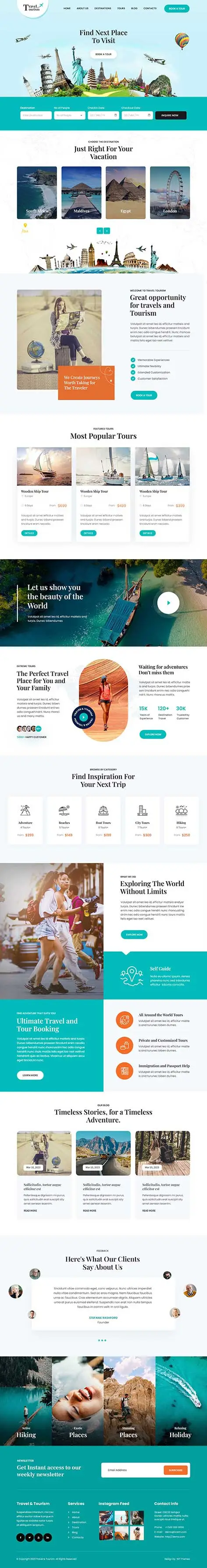 SKT Travel - Travel Tour WordPress Theme