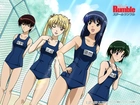 School Rumble, dziewczyny, niebieskie stroje