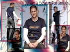 Wentworth Miller, granatowy t-shirt