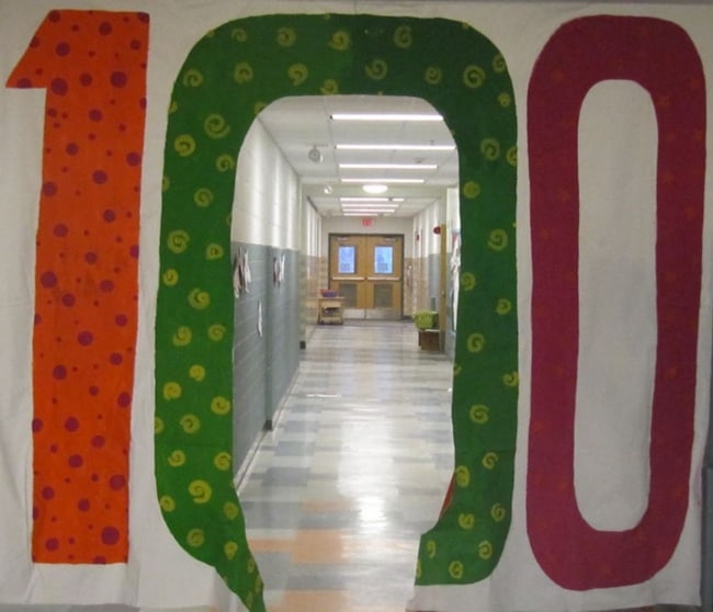 45 Best 100th Day of School Resources - 100th Day Hallway Banner - Teach Junkie