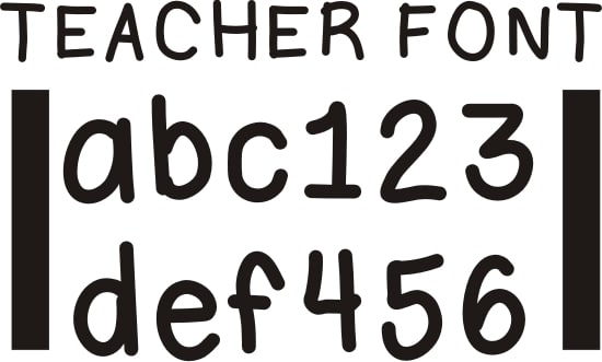 Teach Junkie - 42 Free Fonts for Teachers {Goodie Bag}