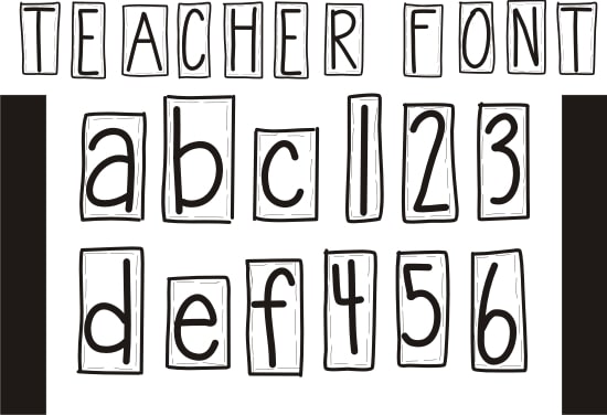 Teach Junkie - 42 Free Fonts for Teachers {Goodie Bag}