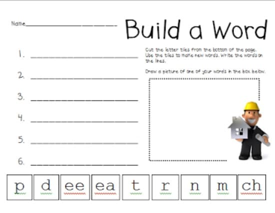 3 Vowel Pattern Worksheets {Free Download}