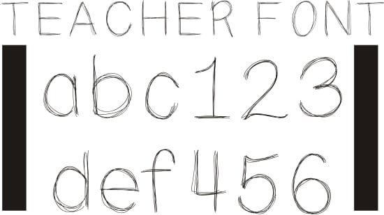 Teach Junkie - 42 Free Fonts for Teachers {Goodie Bag}