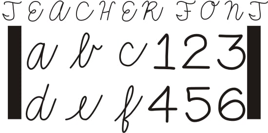 Teach Junkie - 42 Free Fonts for Teachers {Goodie Bag}