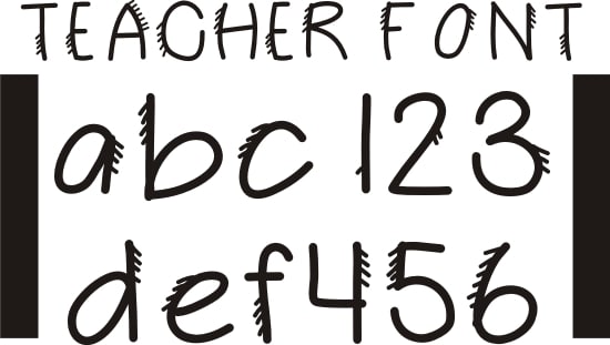 Teach Junkie - 42 Free Fonts for Teachers {Goodie Bag}