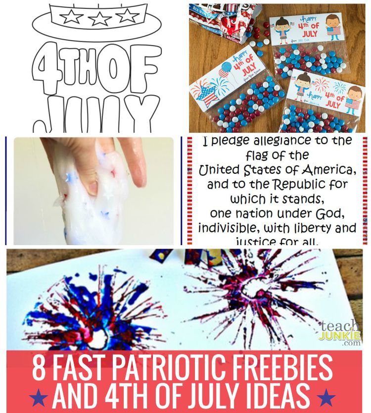 8 Fast Patriotic Freebies and 4th of July Ideas