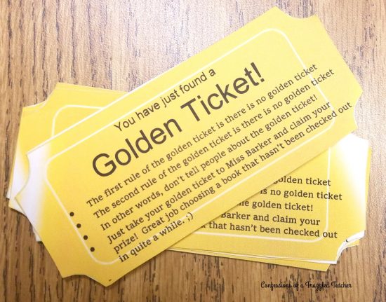 Golden Ticket for a Read-a-thon - what a fun idea!