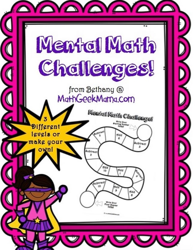 Mental Math Challenge - Teach Junkie