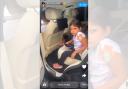 Alayna Khan wasn't too impressed when her father forgot her in the car