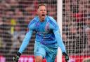 Nottingham Forest goalkeeper Matz Sels celebrates (Mike Egerton/PA)