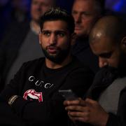 Scott Quigg Vs Jono Carroll,  Super-Featherweight Contest, Manchester Arena..7th March 2020.Picture By Dave Thompson.Amir Khan.