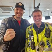 Officer Power from GMP met Tyson Fury